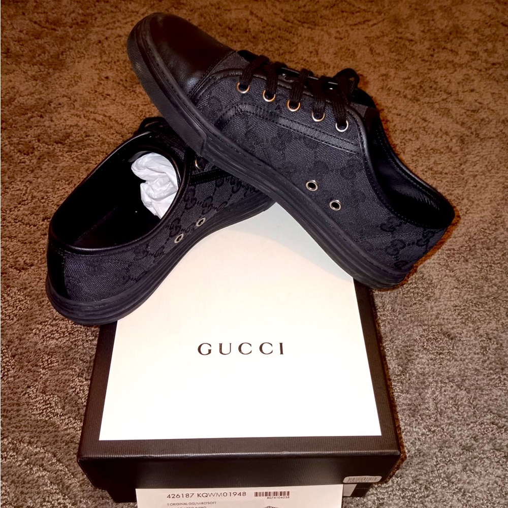 Black Gucci Original GG Sneakers
